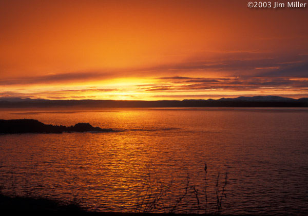 Northern Winter Sunset 2003 Jim Miller - Canon Elan 7e, EF 50mm f2.5 Macro, Fuji Velvia 50
