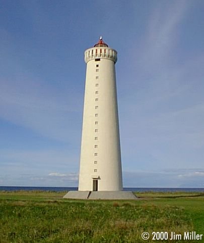 New Garðarskagi Lighthouse © 1998 Jim Miller - Olympus D-220L