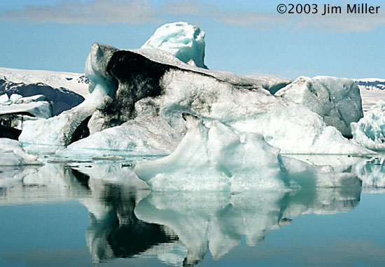 Jökulsárlón Glaciers ©2003 Jim Miller - Canon Elan 7e, Canon 75-300mm USM, Fuji Superia 100