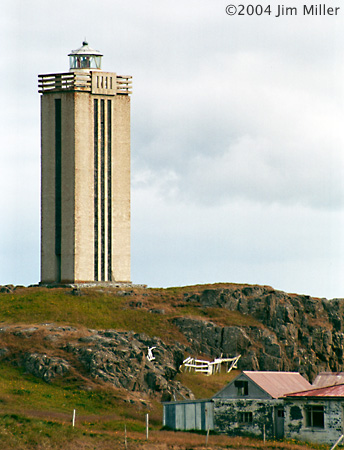 Lighthouse near Vopnafjrur 2004 Jim Miller - Canon Elan 7e, Canon EF 75-300mm USM, Fuji Superia 100